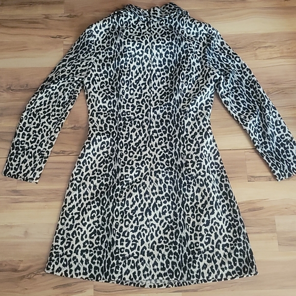 Vintage 70s Animal Print Mini Dress S - Picture 7 of 16